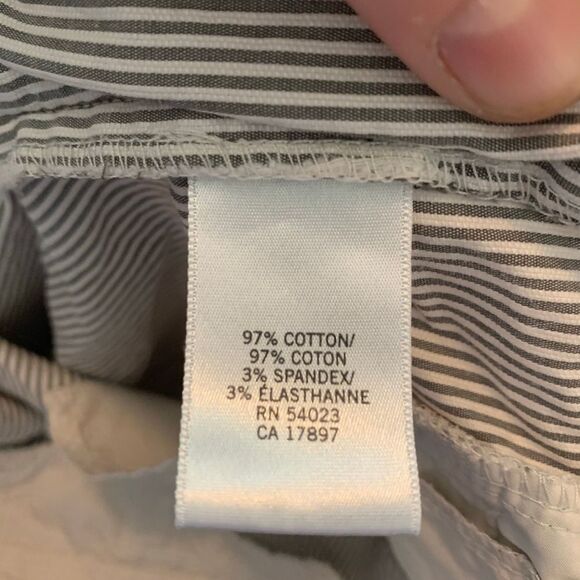 Banana Republic pin tuck Ryan fit flat front Bermuda size 10 shorts - Picture 3 of 4